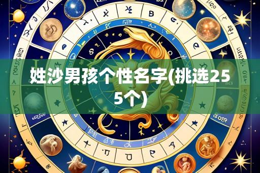 姓沙男孩个性名字(挑选255个)