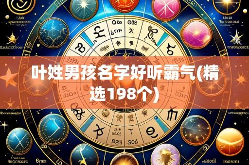 叶姓男孩名字好听霸气(精选198个)