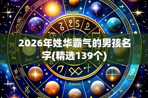 2026年姓华霸气的男孩名字(精选139个)
