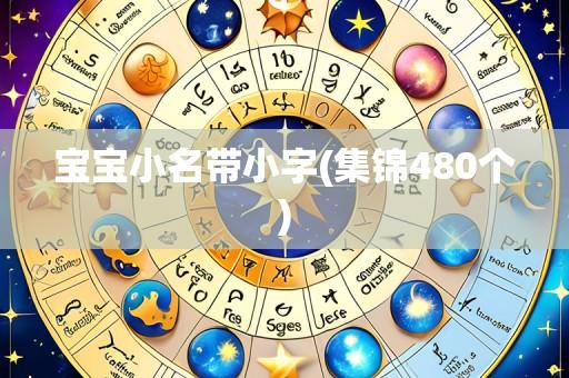 宝宝小名带小字(集锦480个)